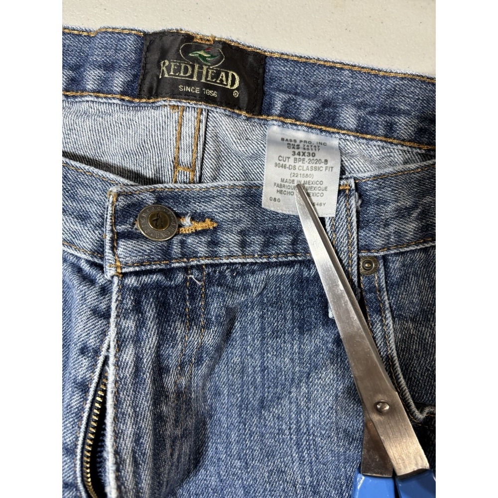 RedHead Jeans Lot‎ Of (2) 34x30 Blue Denim Classic Fit Straight Cut Casual Mens